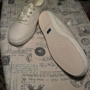 Sparkling Ecru KEDS Brides Sneakers
